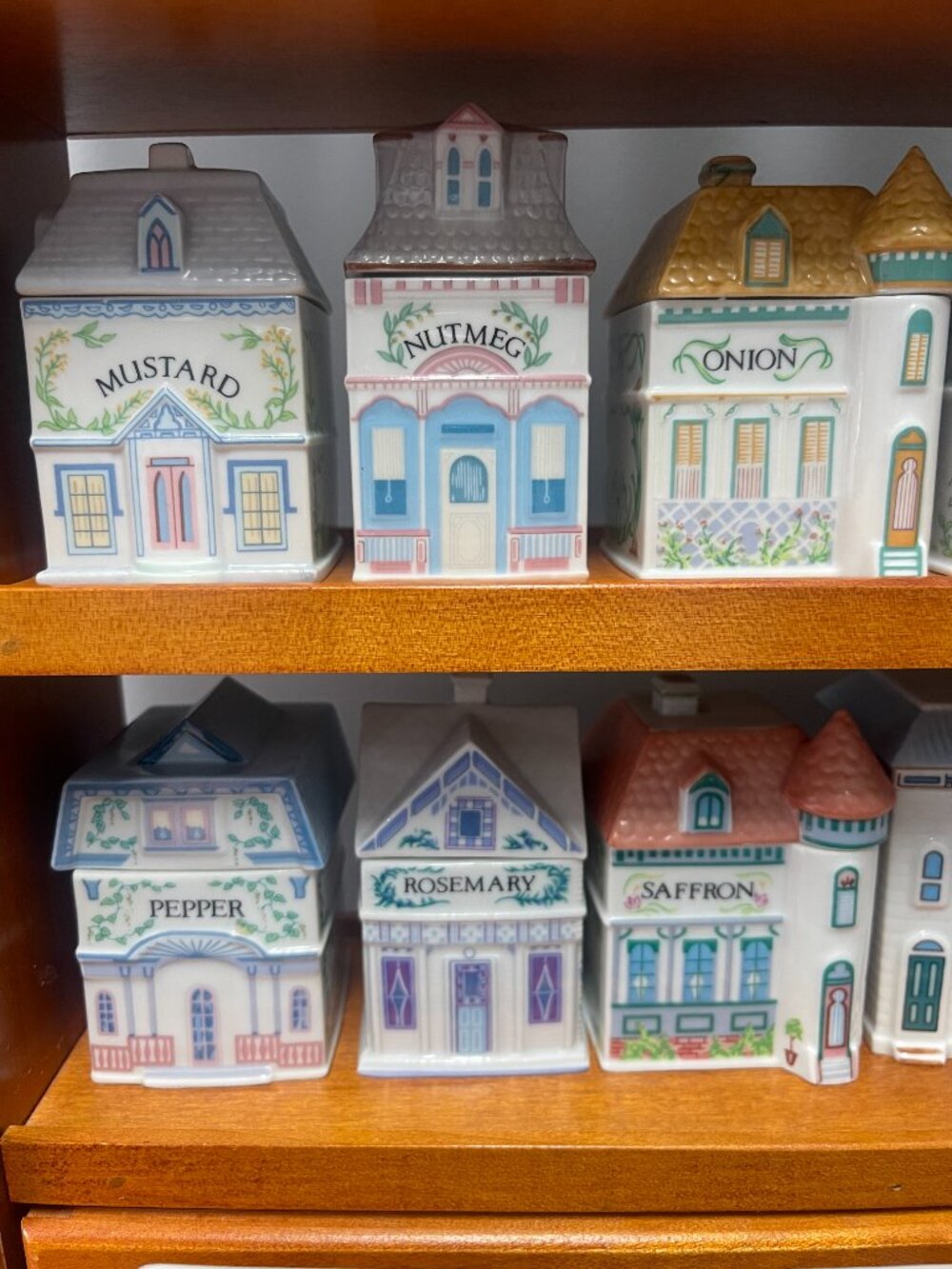 1989 Lenox Spice Village Complete Collection Original Rack 24 Houses - Picture 4 of 16